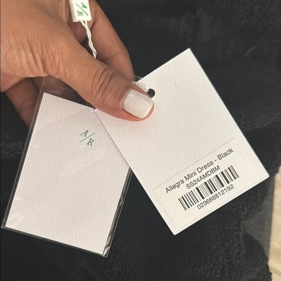 NWT ASTA RESORT Allegra mini Black Cut-Out Dress in Merino Alpaca size Medium - Picture 4 of 8